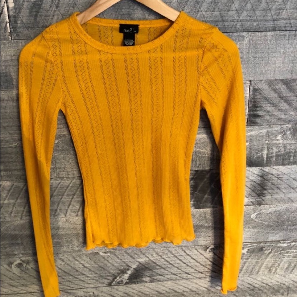 long yellow shirt